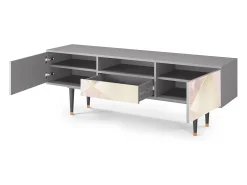 Móvel De Tv* Mueble de TV - 170х59х41 cm - T6 - Cosmopolitan Diva, Cinza Cinzento