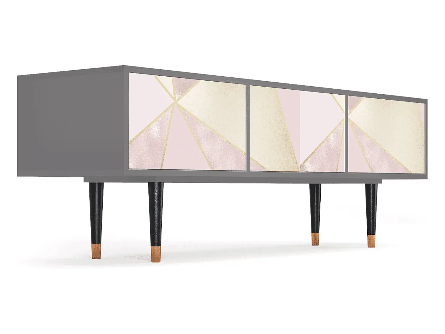 Móvel De Tv* Mueble de TV - 170х59х48 cm - T4 - Cosmopolitan Diva, Cinza Cinzento