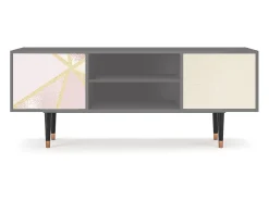 Outlet Mueble de TV - 170х69х48 cm - T2 - Cosmopolitan Diva, Cinza Cinzento