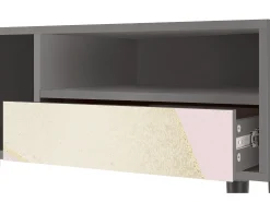 Móvel De Tv| Mueble de TV - 115х59х48 cm - T3 - Cosmopolitan Diva, Cinza Cinzento