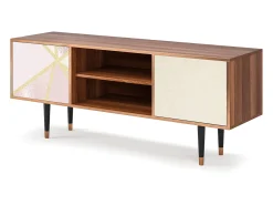 Mueble de TV - 170х69х48 cm - T2 - Cosmopolitan Diva, Nogueira^ Móvel De Tv
