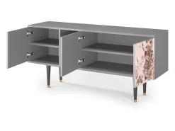 Mueble de TV - 150х69х41 cm - T5 - Cotton Candy, Cinza^ Móvel De Tv
