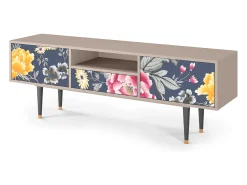 Móvel De Tv* Mueble de TV - 170х59х41 cm - T6 - Dark Flower Bed, Areia Bege