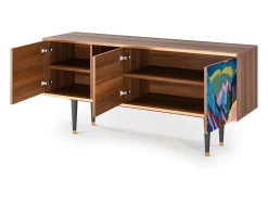Best Mueble de TV - 150х69х41 cm - T5 - Davos Winter, Nogueira Castanho