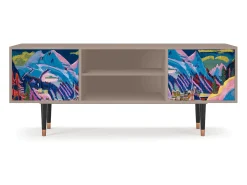 Mueble de TV - 170х69х48 cm - T2 - Davos Winter, Latte^ Móvel De Tv