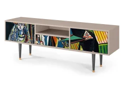 Móvel De Tv| Mueble de TV - 170х59х41 cm - T6 - Day of the God, Latte Bege