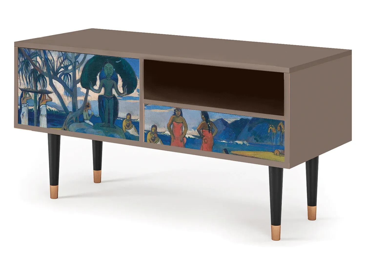 Móvel De Tv* Mueble de TV - 115х59х48 cm - T3 - Day of the God, Latte Bege