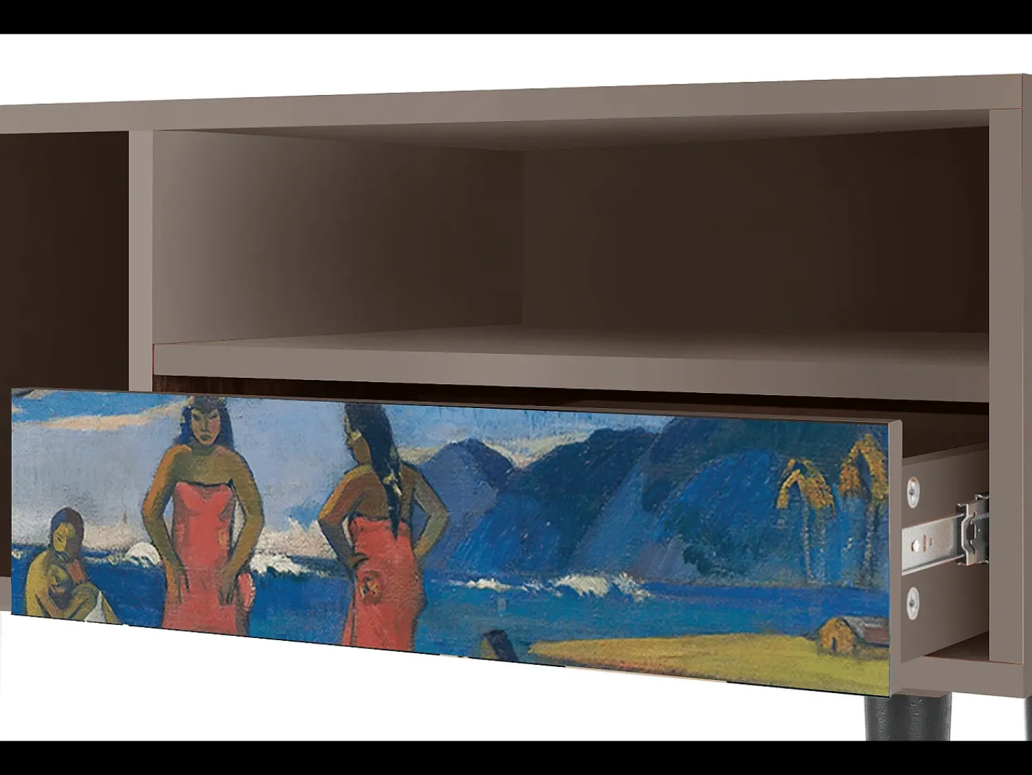 Móvel De Tv* Mueble de TV - 115х59х48 cm - T3 - Day of the God, Latte Bege