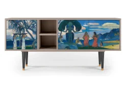 Móvel De Tv| Mueble de TV - 150х69х41 cm - T5 - Day of the God, Areia Bege
