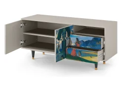 Móvel De Tv| Mueble de TV - 125х56х41 cm - T7 - Day of the God, Areia Bege