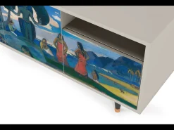 Móvel De Tv| Mueble de TV - 125х56х41 cm - T7 - Day of the God, Areia Bege
