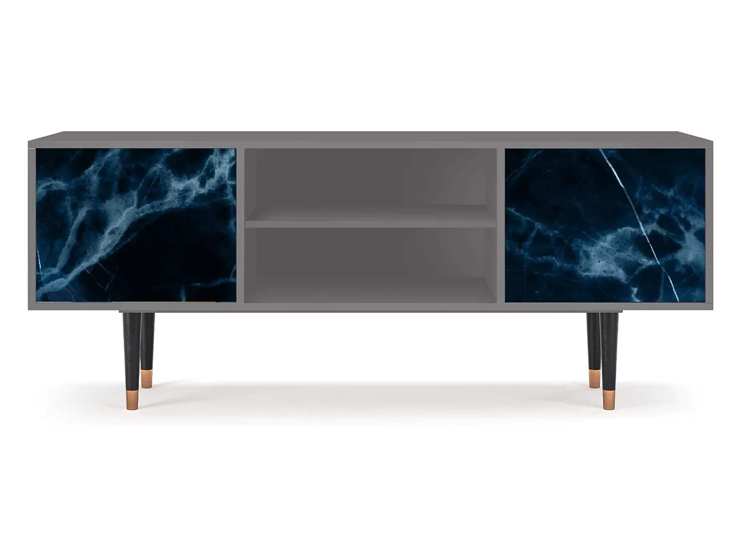Móvel De Tv* Mueble de TV - 170х69х48 cm - T2 - Deep Ocean, Cinza Cinzento