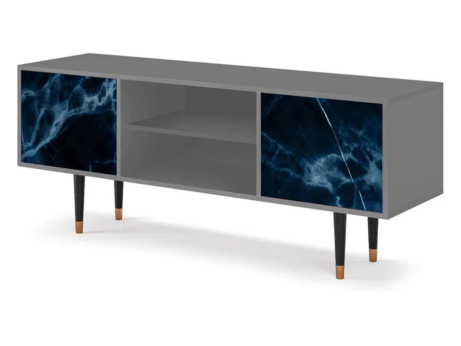 Móvel De Tv* Mueble de TV - 170х69х48 cm - T2 - Deep Ocean, Cinza Cinzento