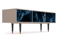 Móvel De Tv| Mueble de TV - 170х59х48 cm - T4 - Deep Ocean, Latte Bege