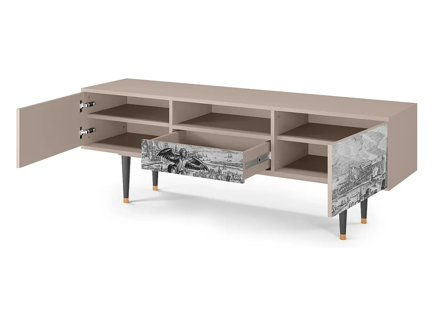 Hot Mueble de TV - 170х59х41 cm - T6 - Departure, Latte Bege
