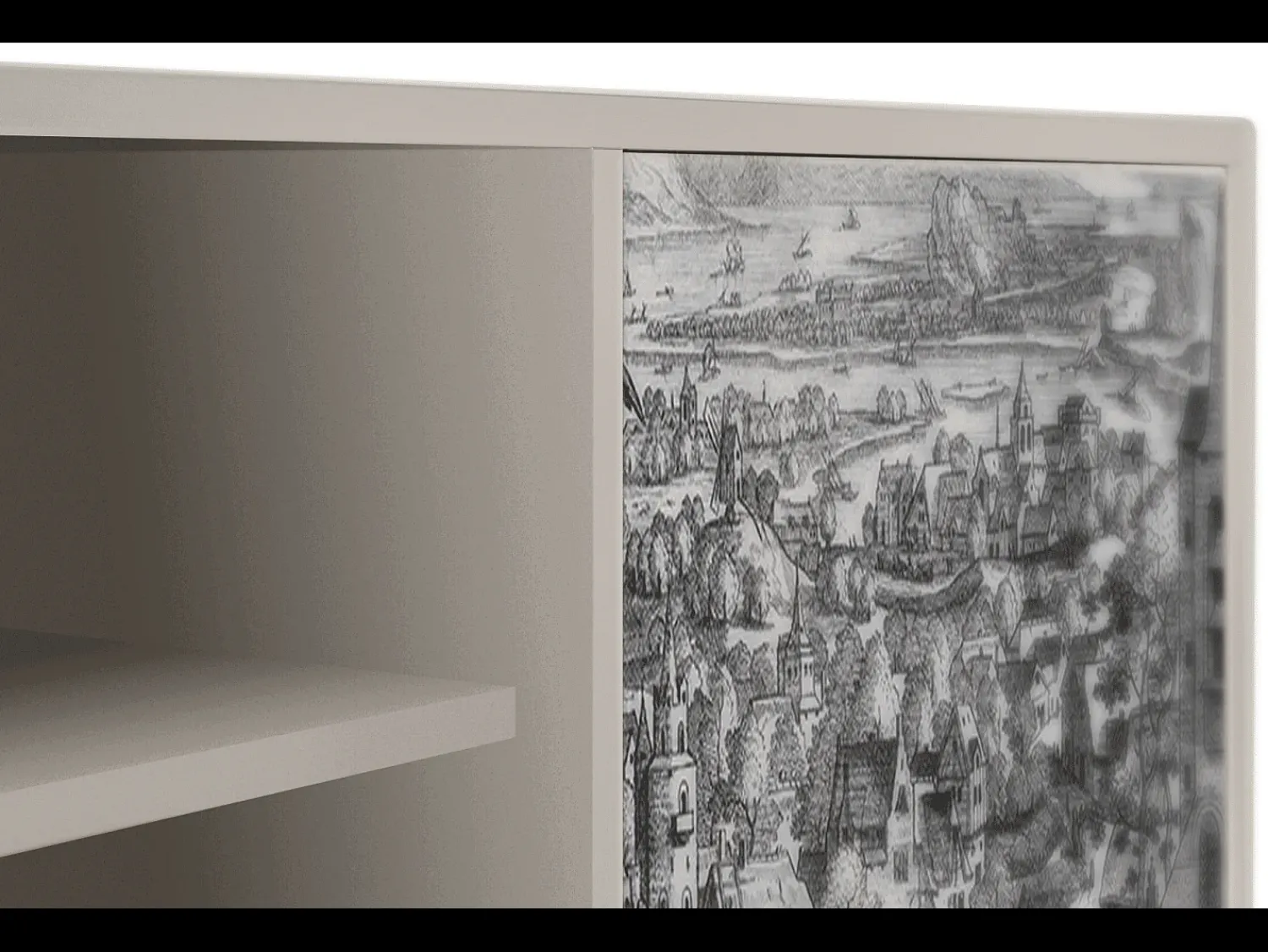 Clearance Mueble de TV - 170х69х48 cm - T2 - Departure, Areia Bege