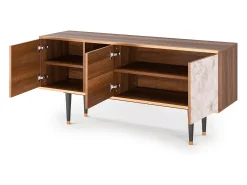Móvel De Tv* Mueble de TV - 150х69х41 cm - T5 - Dirty Roses, Nogueira Castanho