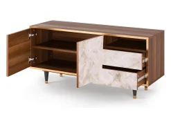 Mueble de TV - 125х56х41 cm - T7 - Dirty Roses, Nogueira^ Móvel De Tv