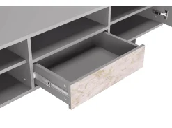 Móvel De Tv* Mueble de TV - 170х59х41 cm - T6 - Dirty Roses, Cinza Cinzento