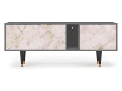 Mueble de TV - 170х69х48 cm - T1 - Dirty Roses, Cinza Cinzento