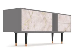 Mueble de TV - 170х69х48 cm - T1 - Dirty Roses, Cinza Cinzento