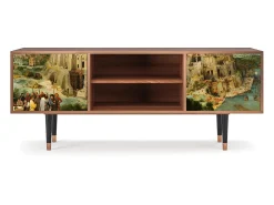 Online Mueble de TV - 170х69х48 cm - T2 - Elder The Tower, Nogueira Castanho