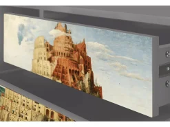 Móvel De Tv| Mueble de TV - 170х59х48 cm - T4 - Elder The Tower, Cinza Cinzento