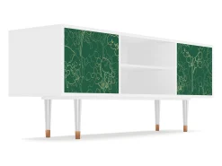 Móvel De Tv| Mueble de TV - 170х69х48 cm - T2 - Emerald Forest, Branco Bege