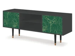 Mueble de TV - 170х69х48 cm - T2 - Emerald Forest, Antracite^ Móvel De Tv