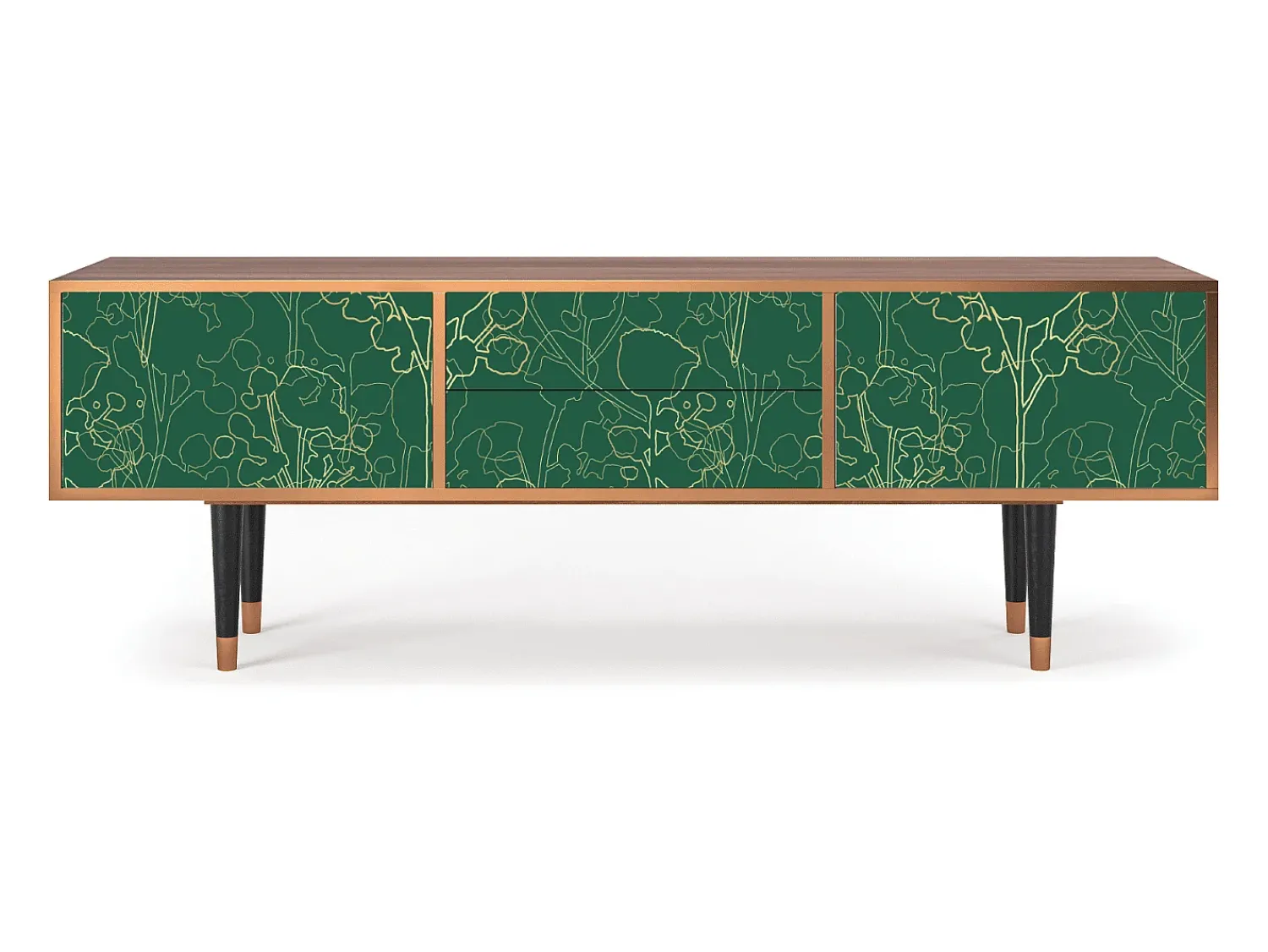 Mueble de TV - 170х59х48 cm - T4 - Emerald Forest, Nogueira^ Móvel De Tv