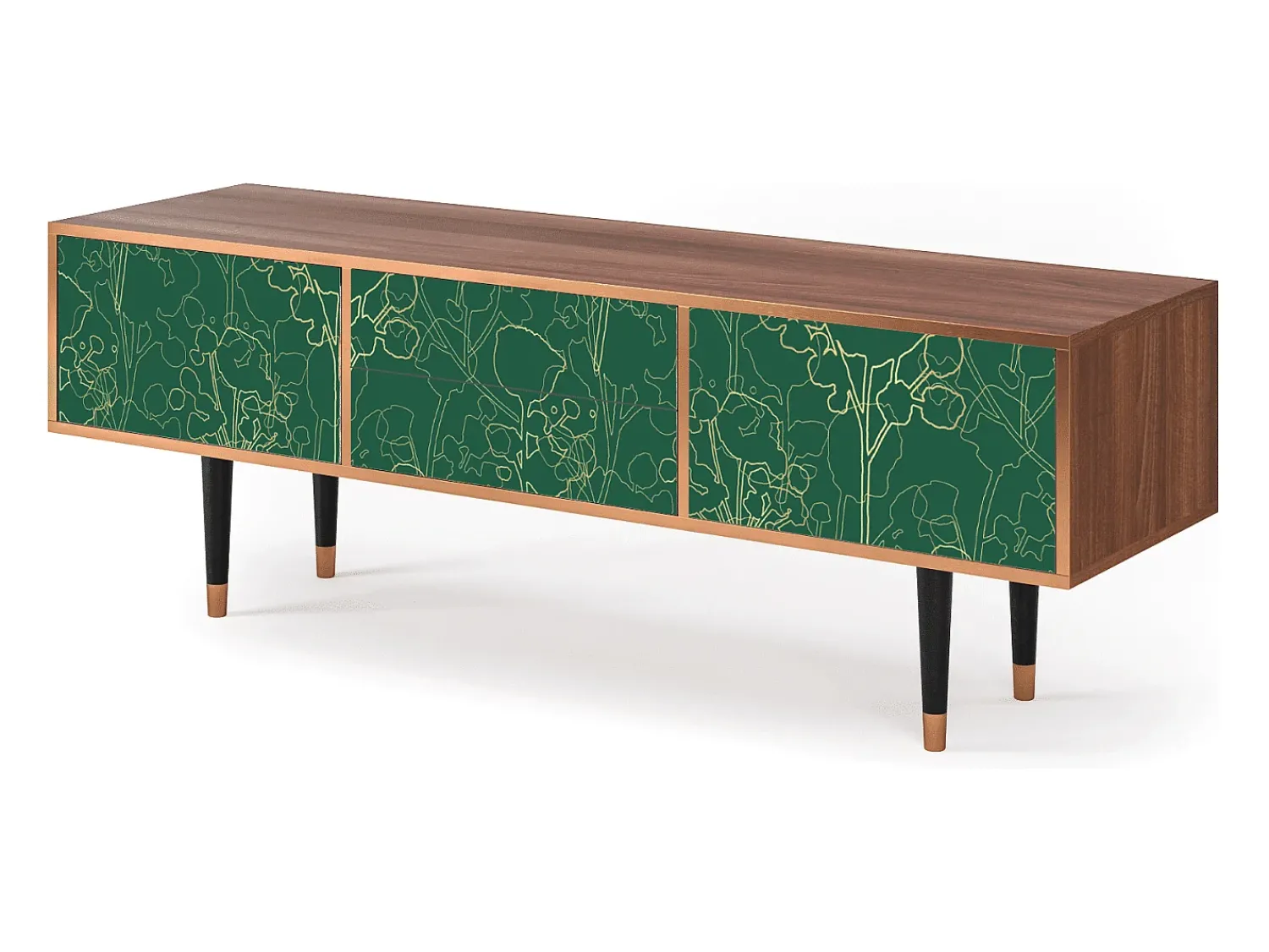 Mueble de TV - 170х59х48 cm - T4 - Emerald Forest, Nogueira^ Móvel De Tv