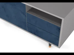 Móvel De Tv* Mueble de TV - 125х56х41 cm - T7 - Endless Galaxi, Cinza Cinzento