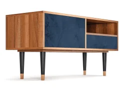 Móvel De Tv* Mueble de TV - 115х59х48 cm - T3 - Endless Galaxi, Nogueira Castanho