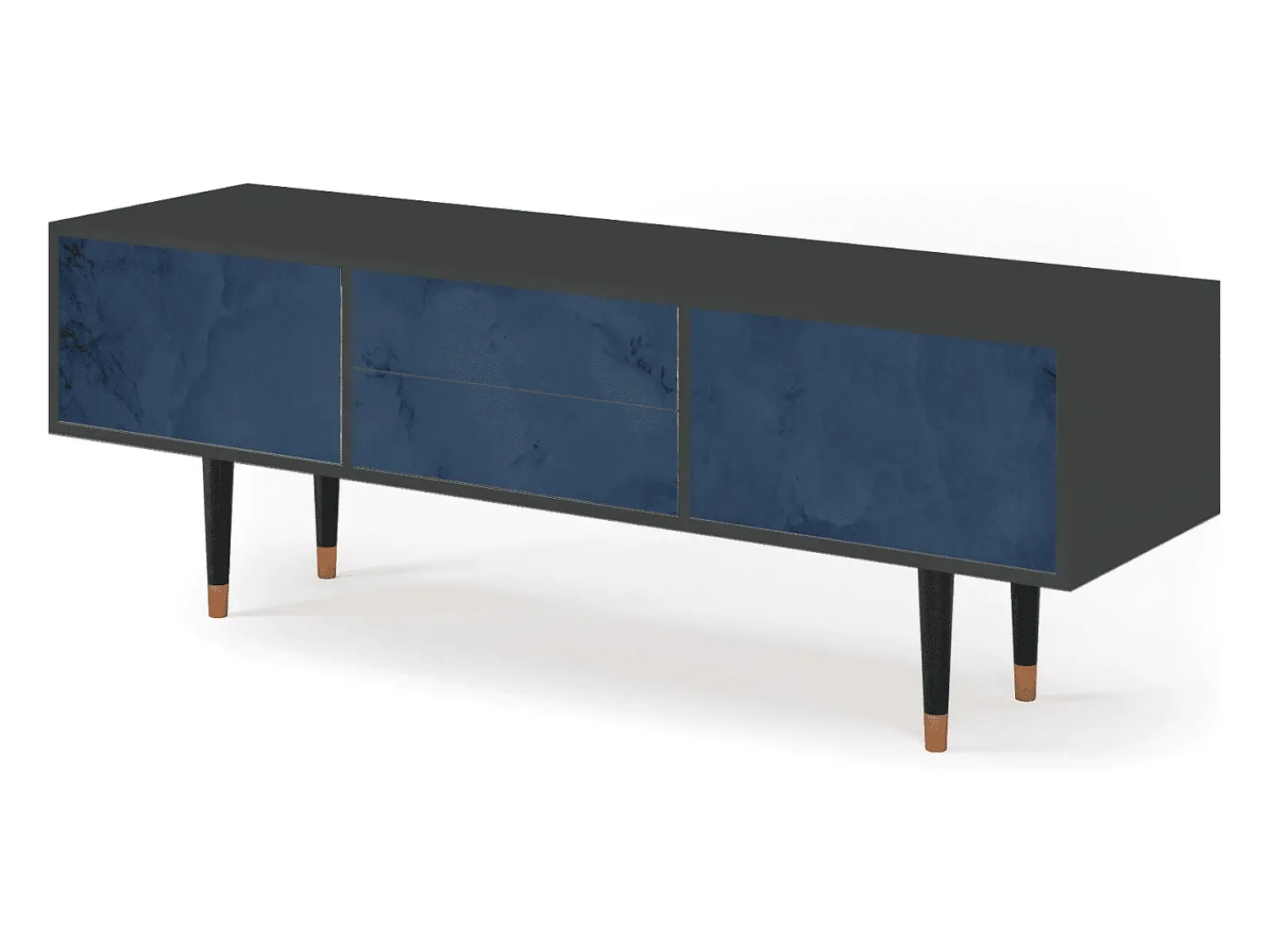 Móvel De Tv| Mueble de TV - 170х59х48 cm - T4 - Endless Galaxi, Antracite Cinza antracite