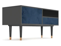Mueble de TV - 115х59х48 cm - T3 - Endless Galaxi, Antracite^ Móvel De Tv