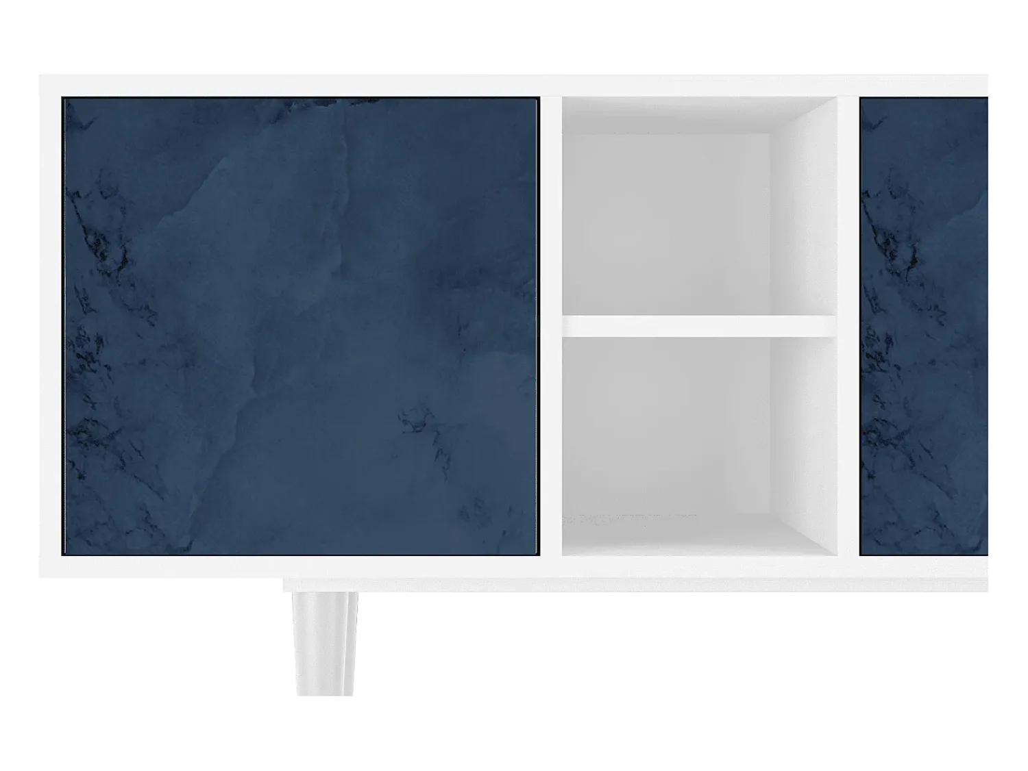 Móvel De Tv| Mueble de TV - 150х69х41 cm - T5 - Endless Galaxi, Branco Bege