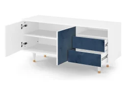 Móvel De Tv| Mueble de TV - 125х56х41 cm - T7 - Endless Galaxi, Branco Bege