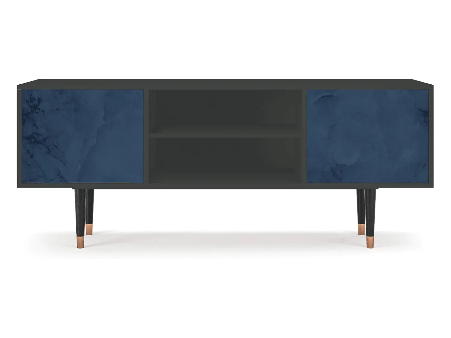 Móvel De Tv| Mueble de TV - 170х69х48 cm - T2 - Endless Galaxi, Antracite Cinza antracite