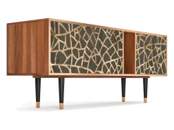 Móvel De Tv| Mueble de TV - 170х69х48 cm - T1 - Enlarged Leaf, Nogueira Castanho