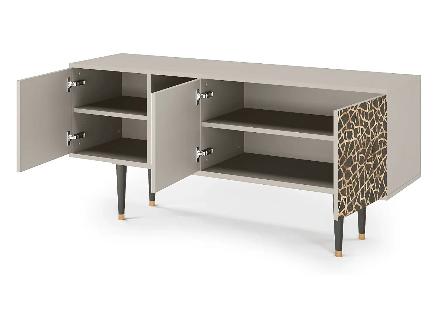 Móvel De Tv| Mueble de TV - 150х69х41 cm - T5 - Enlarged Leaf, Areia Bege