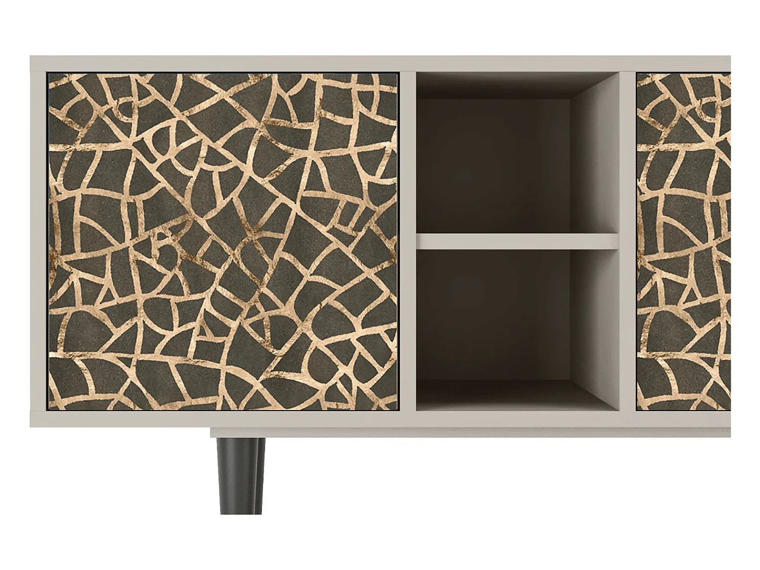 Móvel De Tv| Mueble de TV - 150х69х41 cm - T5 - Enlarged Leaf, Areia Bege