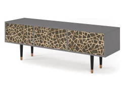 Mueble de TV - 170х59х48 cm - T4 - Enlarged Leaf, Cinza^ Móvel De Tv