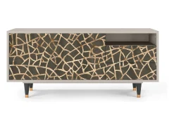 Clearance Mueble de TV - 125х56х41 cm - T7 - Enlarged Leaf, Areia Bege