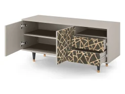 Clearance Mueble de TV - 125х56х41 cm - T7 - Enlarged Leaf, Areia Bege