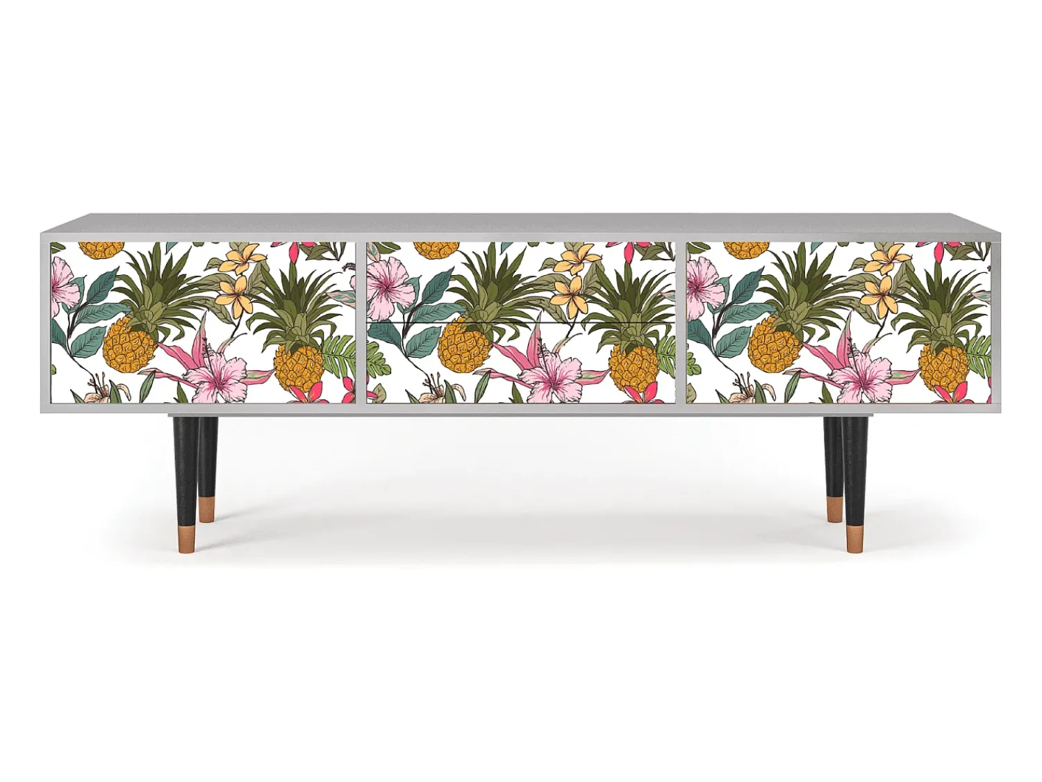 Móvel De Tv| Mueble de TV - 170х59х48 cm - T4 - Estival Fruit, Cinza Cinzento