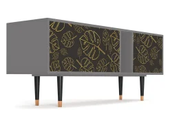 Hot Mueble de TV - 170х69х48 cm - T1 - Fall Of The Leaves, Cinza Cinzento