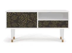 Sale Mueble de TV - 115х59х48 cm - T3 - Fall Of The Leaves, Branco Bege