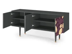 Mueble de TV - 150х69х41 cm - T5 - Fine Wine, Antracite^ Móvel De Tv