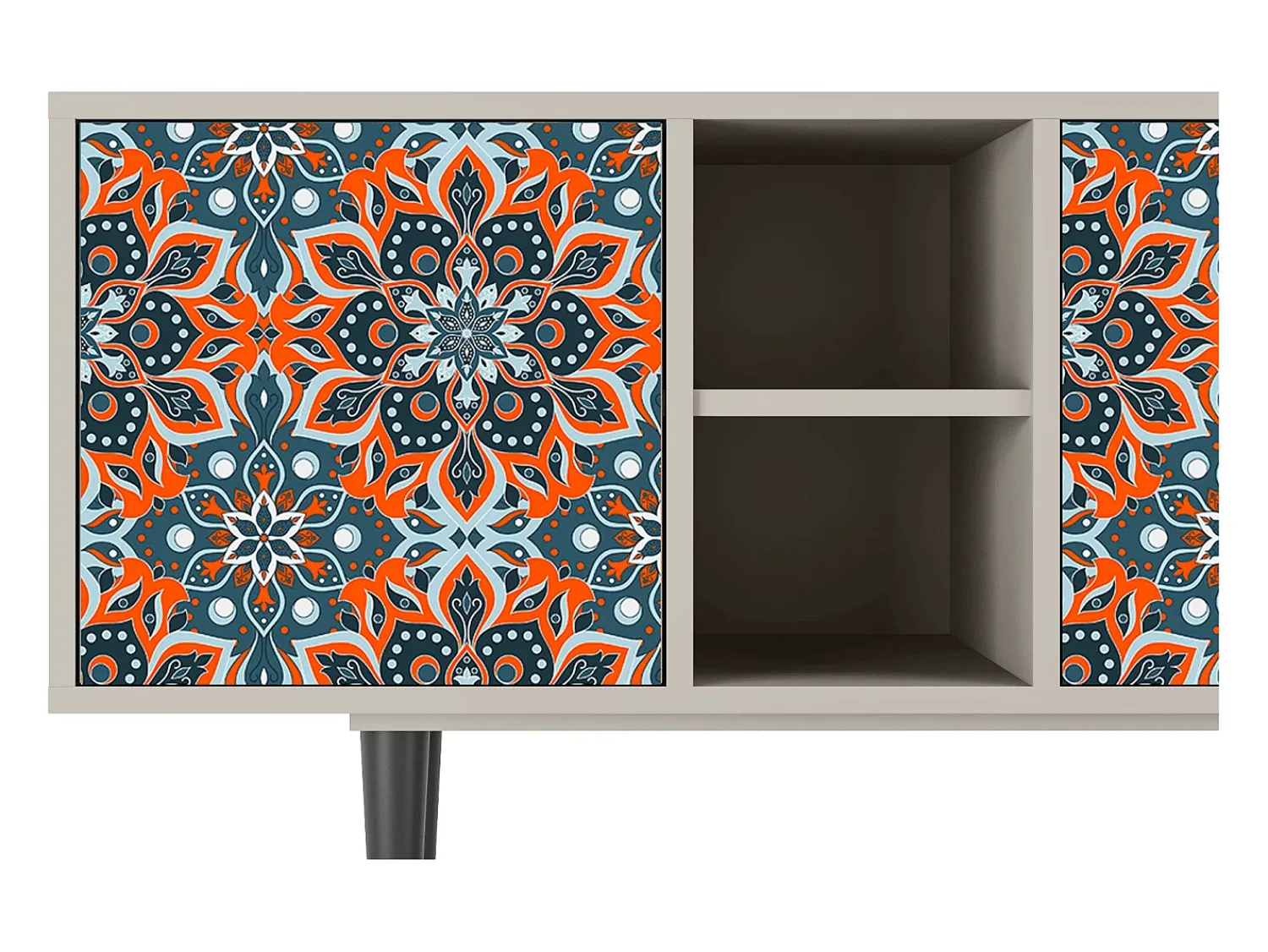 Clearance Mueble de TV - 150х69х41 cm - T5 - Fire Beetle, Areia Bege