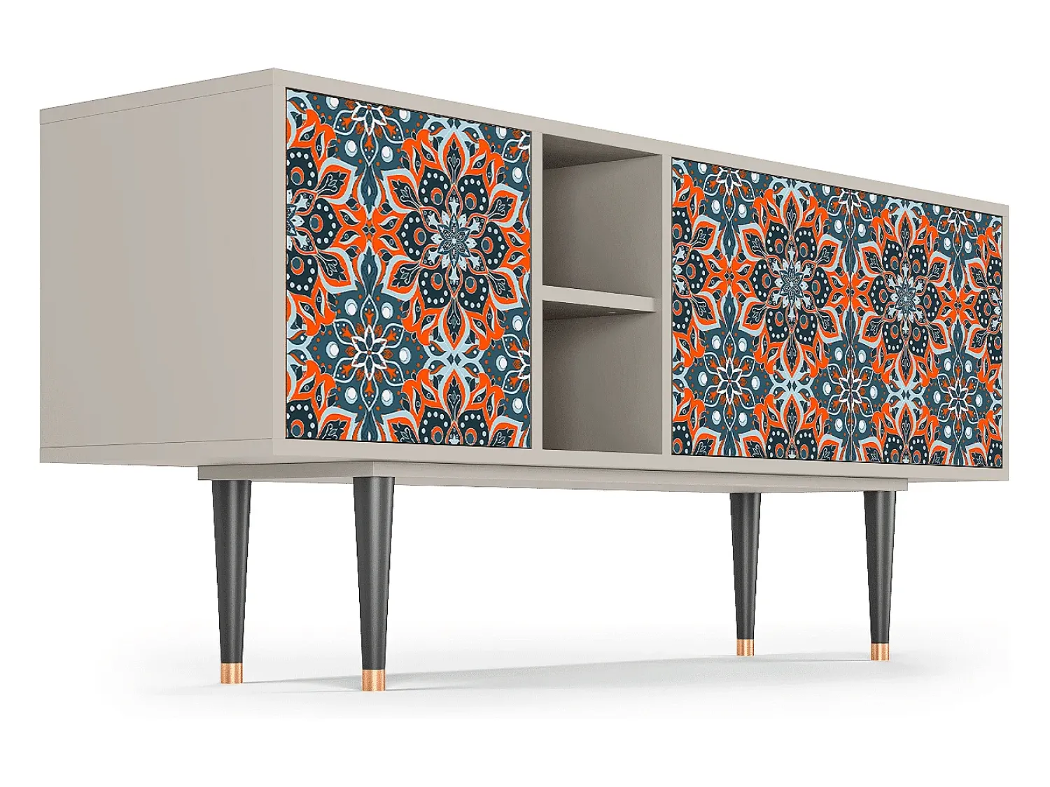 Clearance Mueble de TV - 150х69х41 cm - T5 - Fire Beetle, Areia Bege